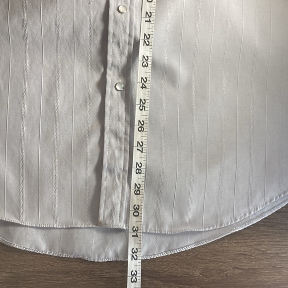 Mens EUC XL Ely Cattlemen Gray Western Pearl Snap Button Down - Picture 6 of 7